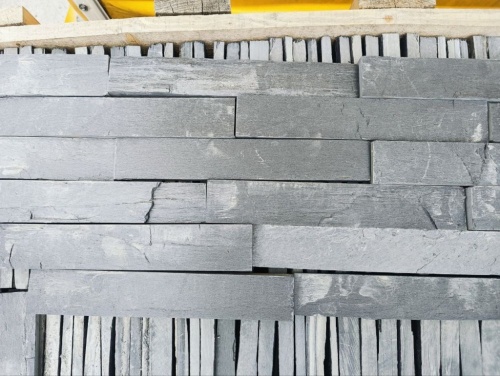 Плитка чёрная из натурального камня фасадная 30 см * 5 см, толщина 7 мм -30 мм купить в Осе