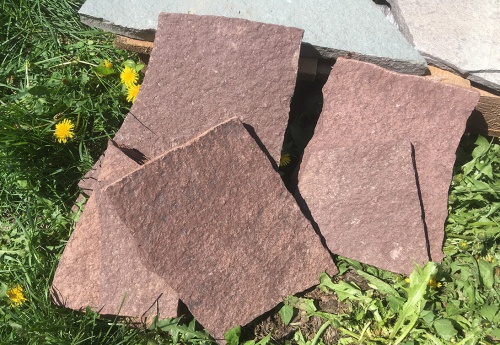 Плитняк лемезит бордовый для цоколя 1,5-2 см купить в Осе