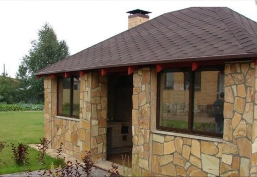 Плитняк златолит жёлтый для фасада 1,5-3 см купить в Осе