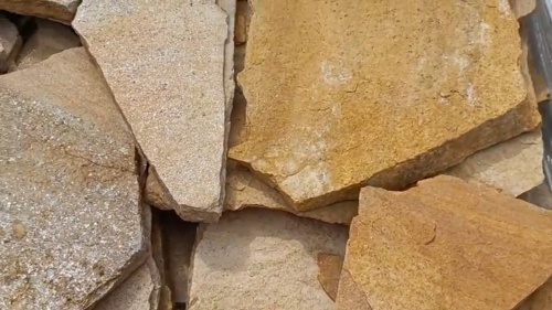 Плитняк златолит жёлтый для фасада 1,5-3 см купить в Осе