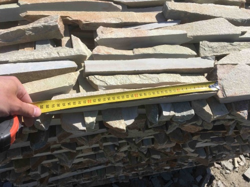 Горбушка златолит золотистый для облицовки купить в Осе