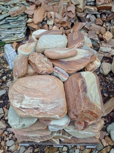 Златолит жёлтый, жёлто-зелёный глыбки и валуны для ланшафтного дизайна купить в Осе