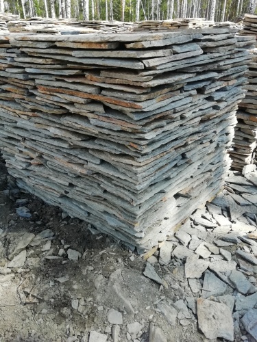 Плитняк златолит Уральский для цоколя, отмостки купить в Осе